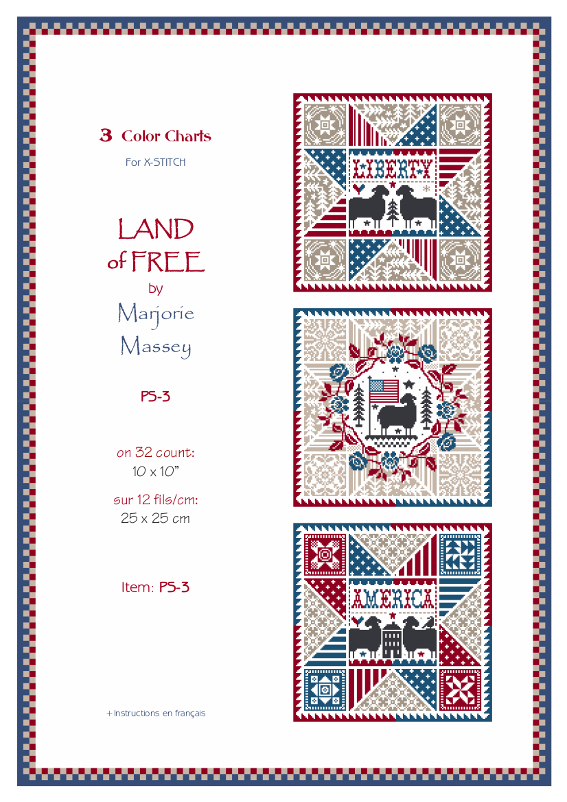 Land Of Free - Cross Stitch Pattern
