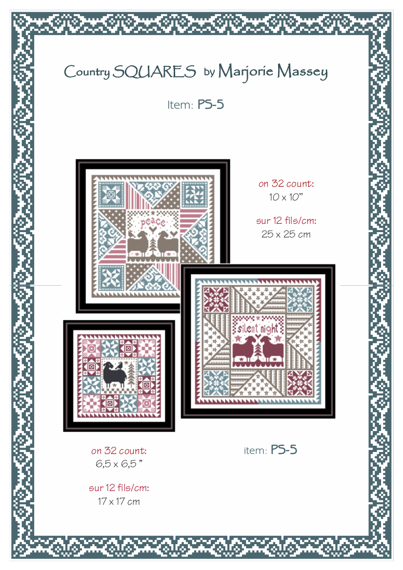 Country Squares - Christmas Cross Stitch Pattern