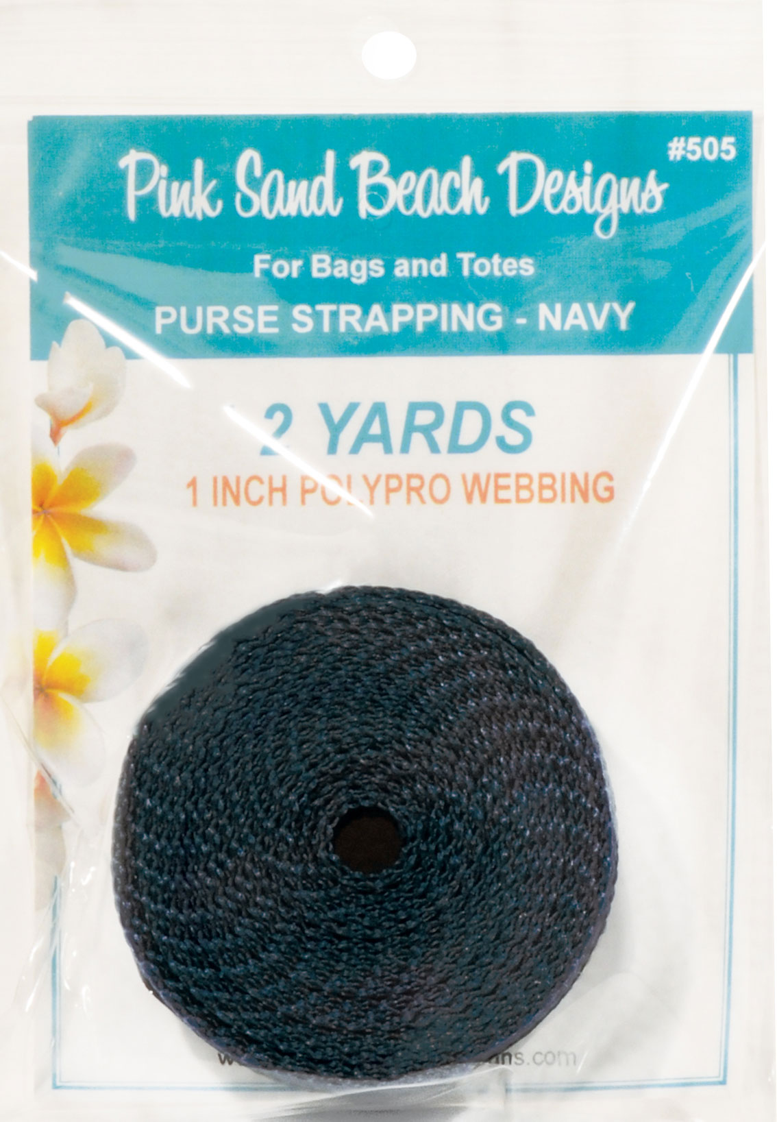 Purse Strapping 1" x 2yd Navy