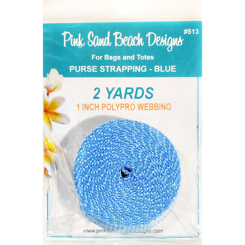 Purse Strapping 1" x 2yd Blue
