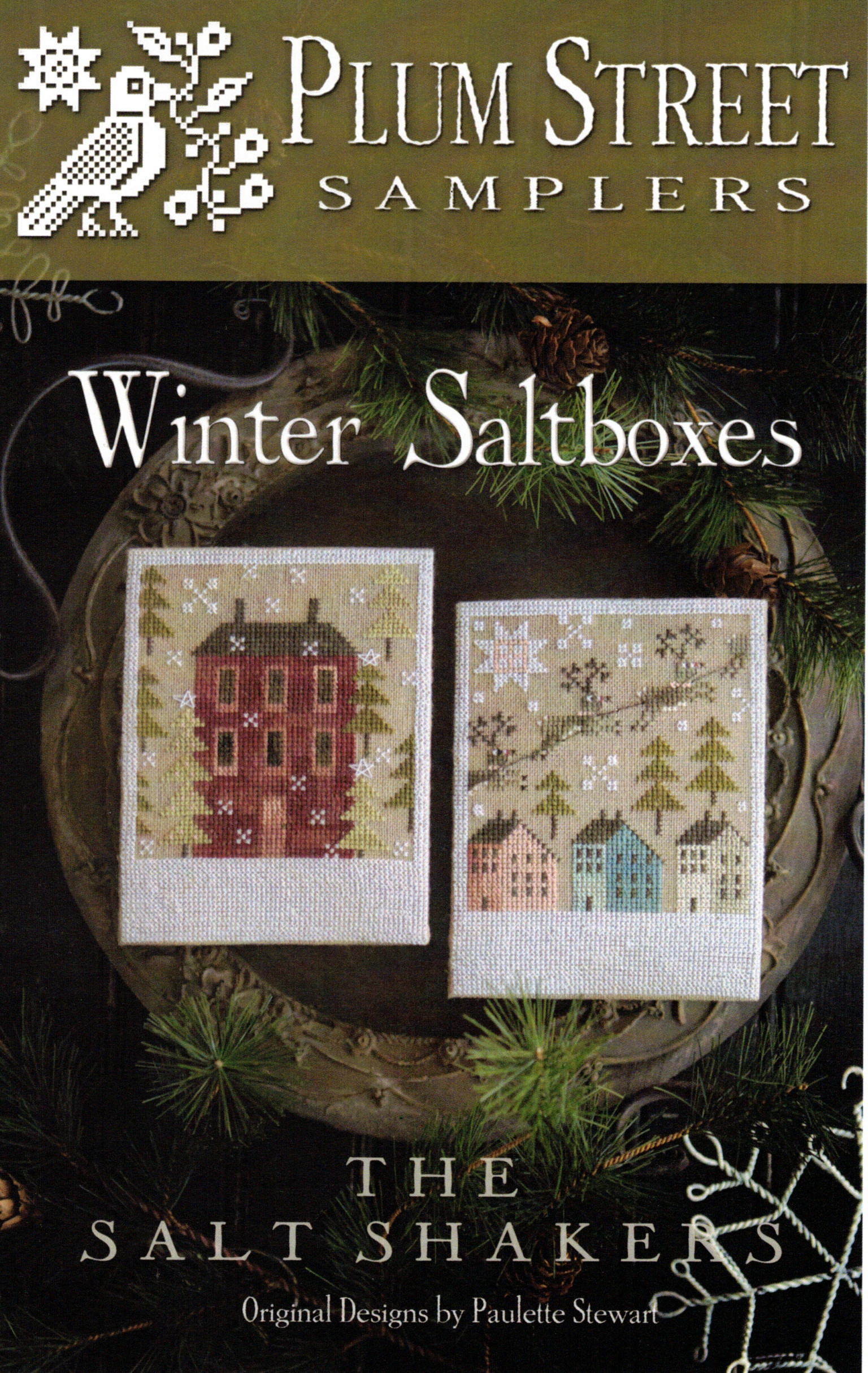 Winter Saltboxes - Cross Stitch Pattern