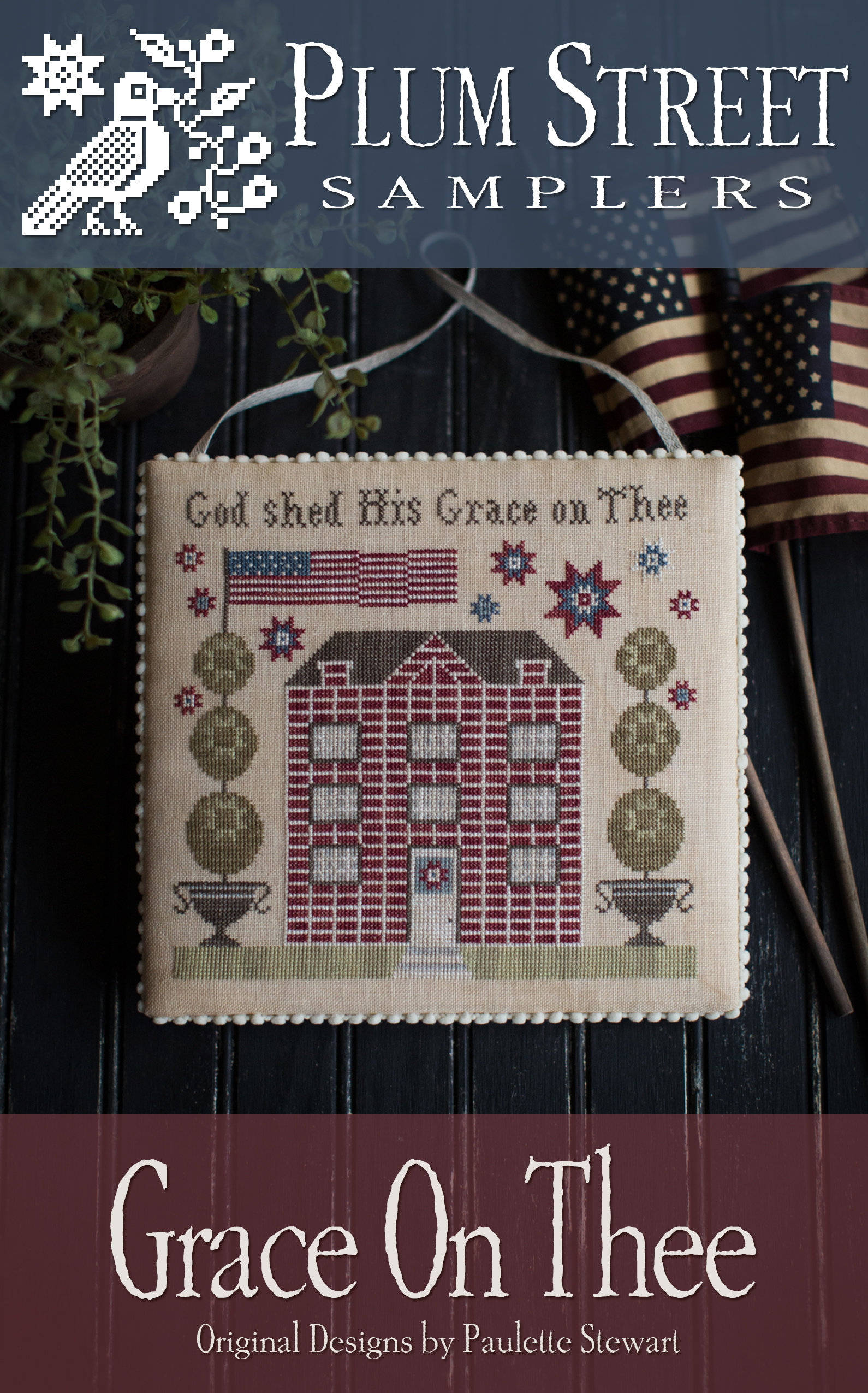 Grace on Thee - Cross Stitch Pattern