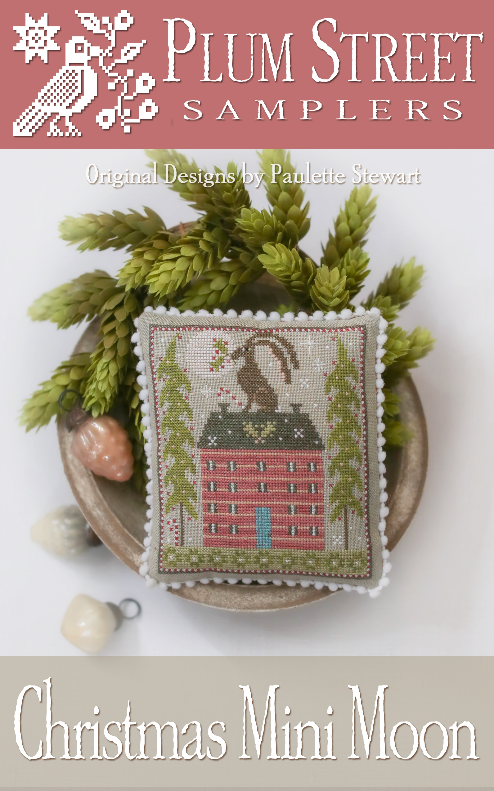 Christmas Mini Moon - Cross Stitch Pattern