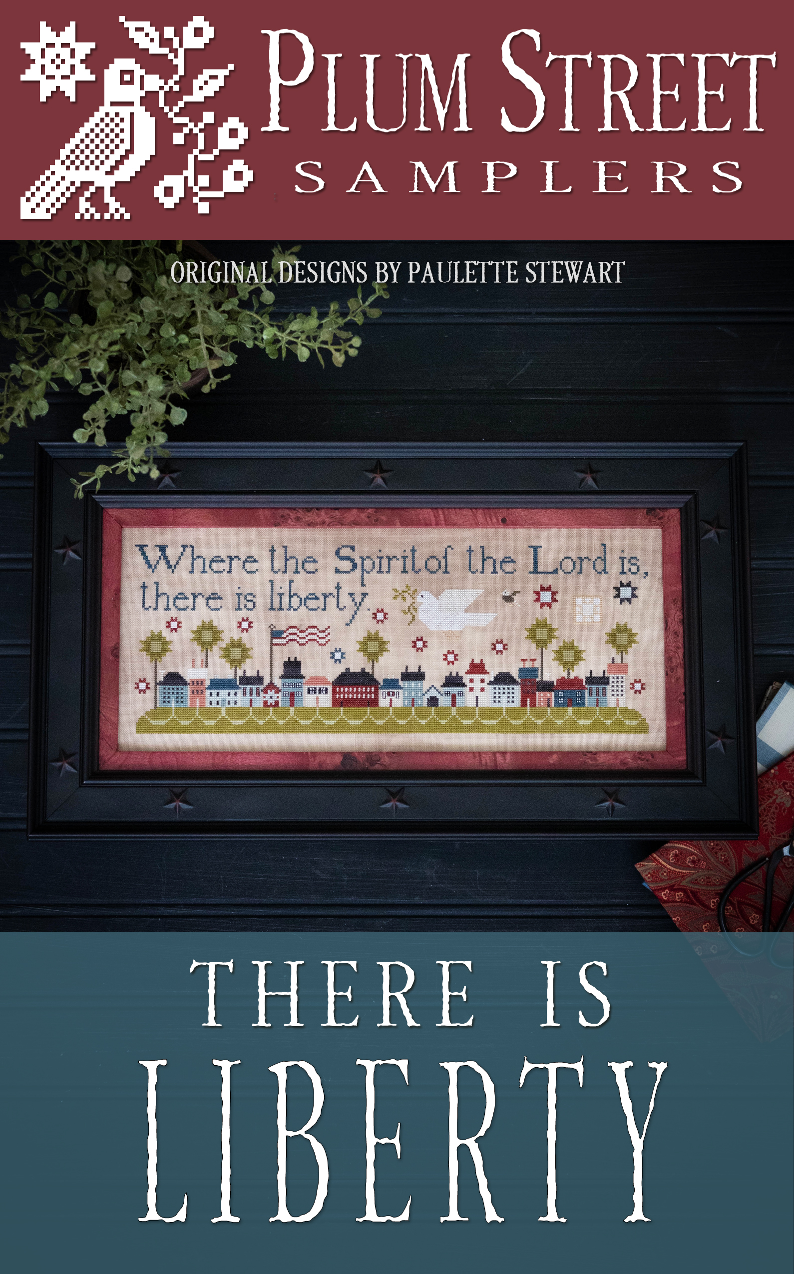 There Is Liberty - Christian Cross Stitch Pattern