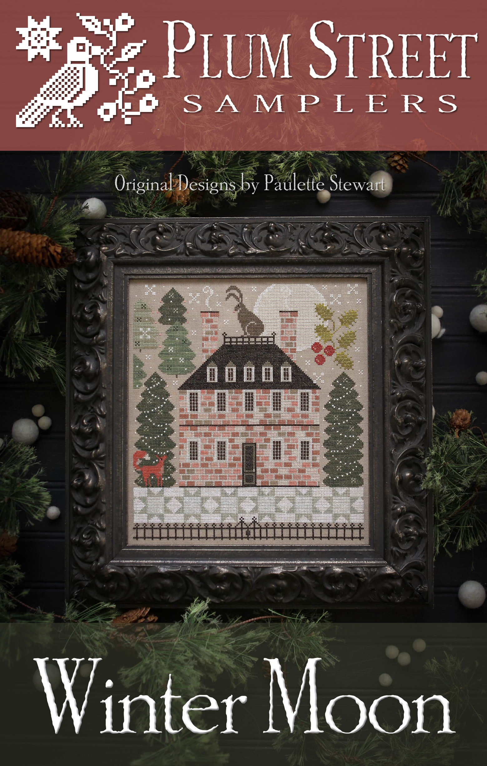 Winter Moon - Christmas Cross Stitch Pattern