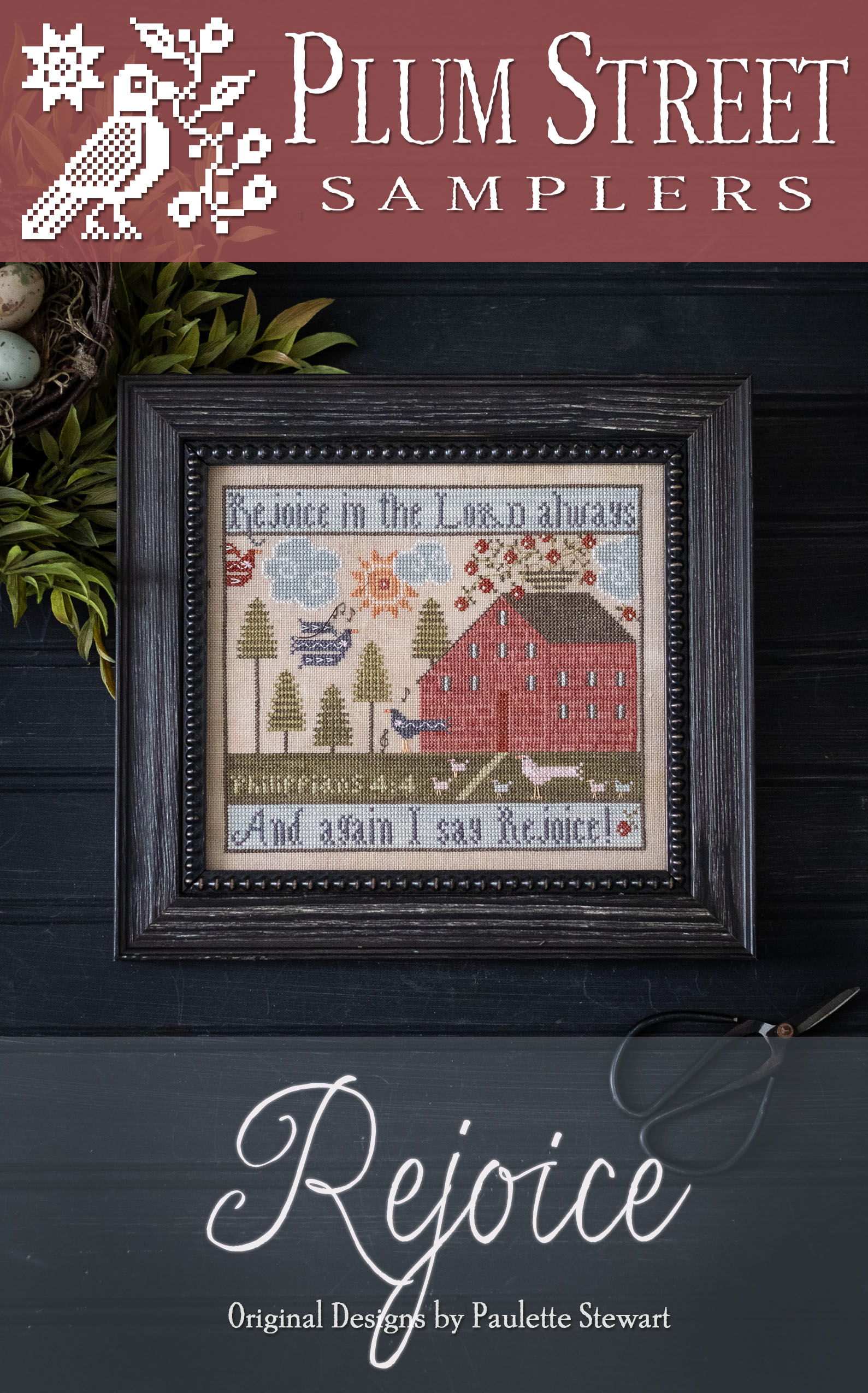 Rejoice - Cross Stitch Pattern