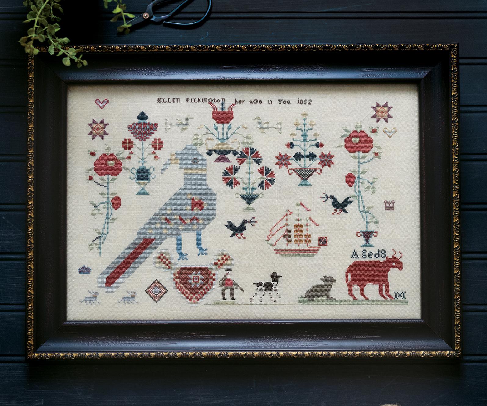 Red Bull & Odd Bird - Cross Stitch Pattern