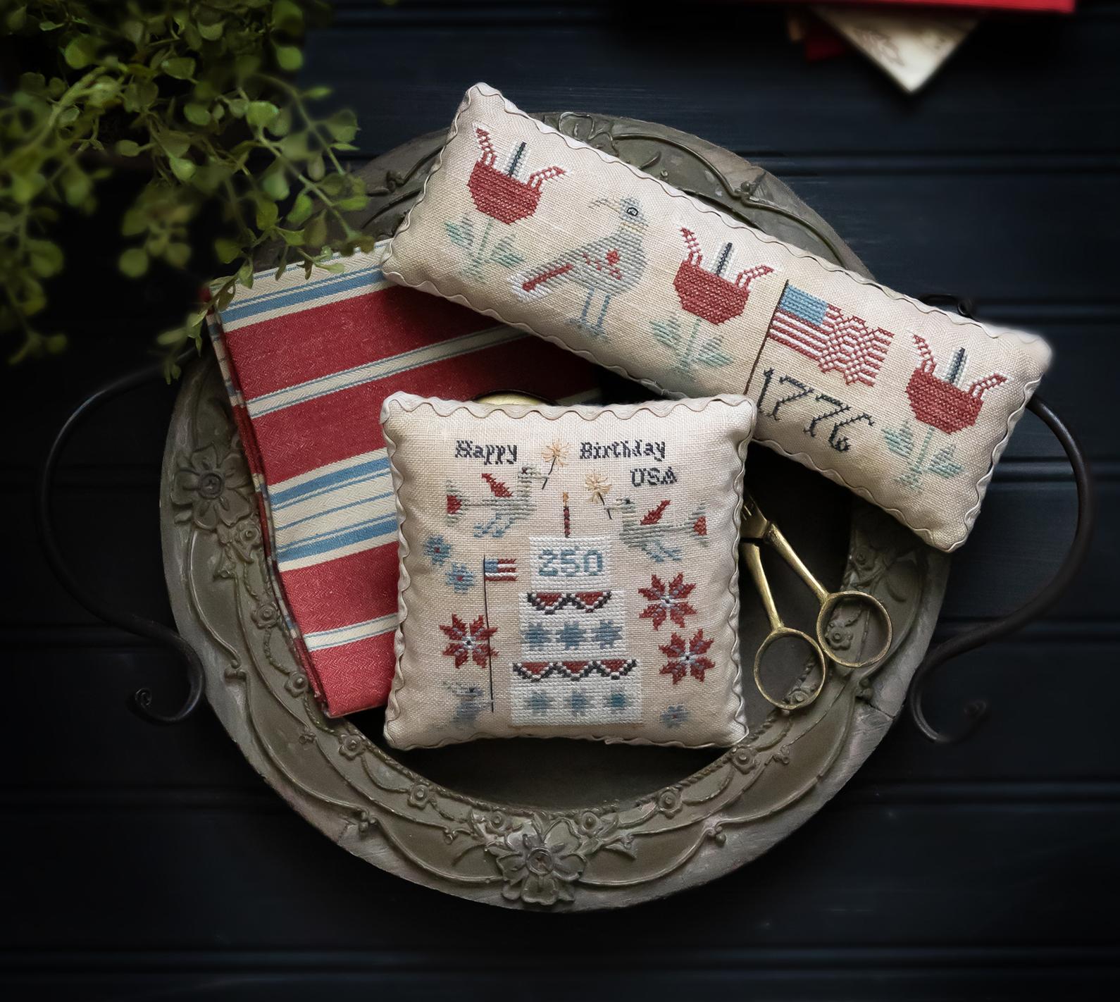 Happy Birthday USA - Patriotic Cross Stitch Pattern