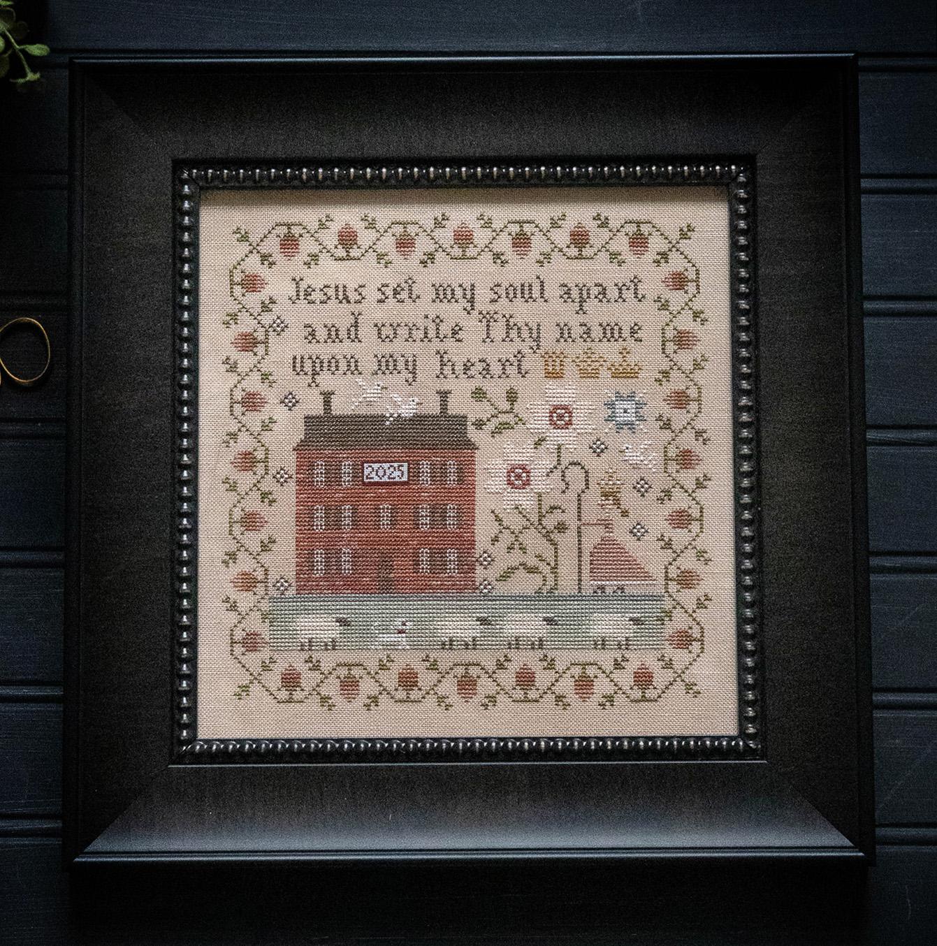 Upon My Heart - Christian Cross Stitch Pattern