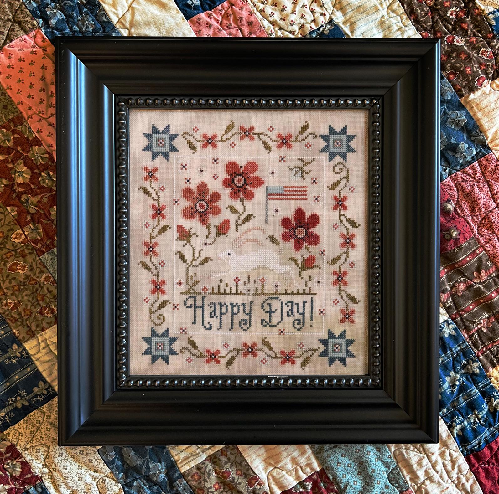 Happy Day - Patriotic Cross Stitch Pattern