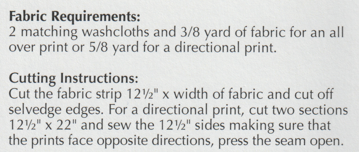 Kitchen Scarf - Quilt Pattern