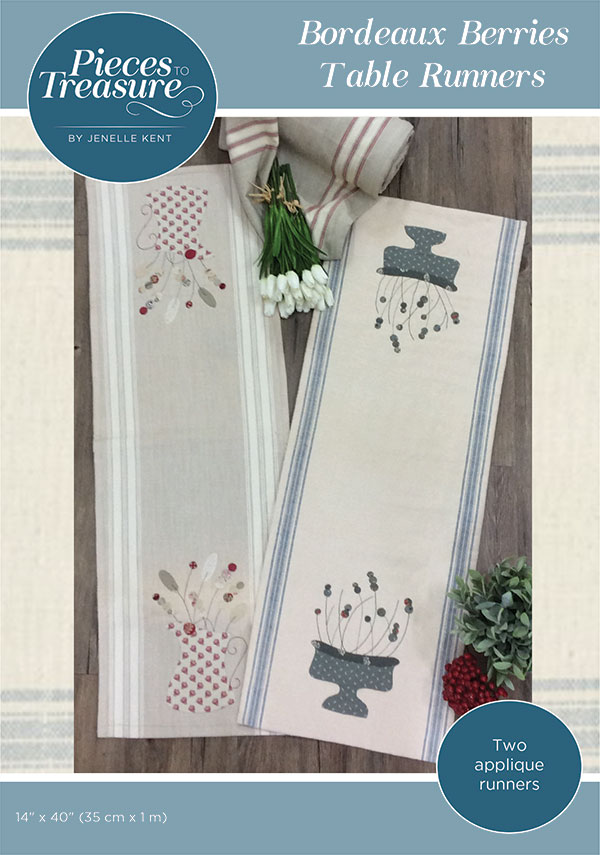 Bordeaux Berries Table Runner - Quilt Pattern