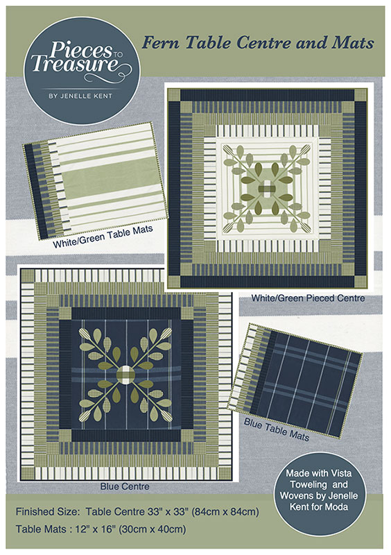 Fern Table Centre and Mats - Quilt Pattern