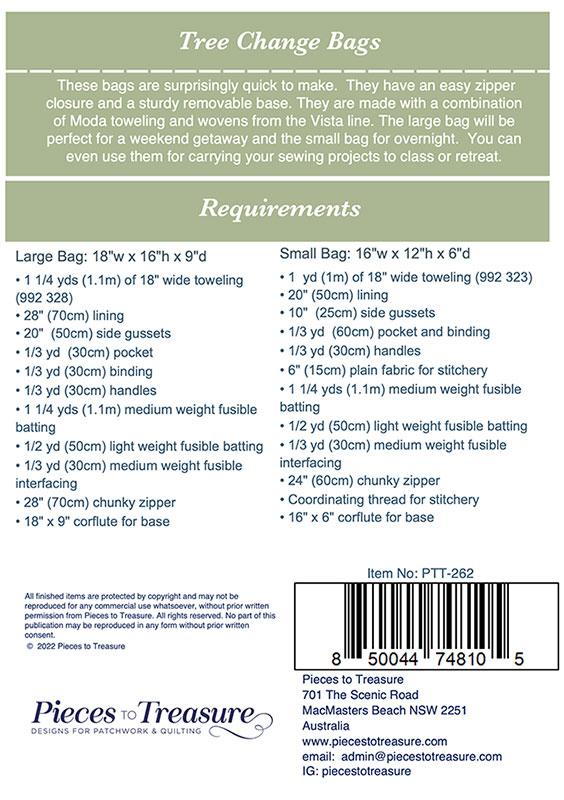 Tree Change Bags - Quilt Pattern