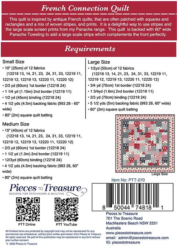 French Connection Quilt - Quilt Pattern