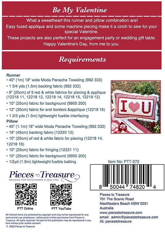 Be My Valentine - Quilt Pattern