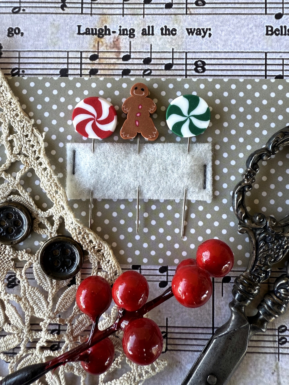 Funny Gingerbread Pin Set for Christmas