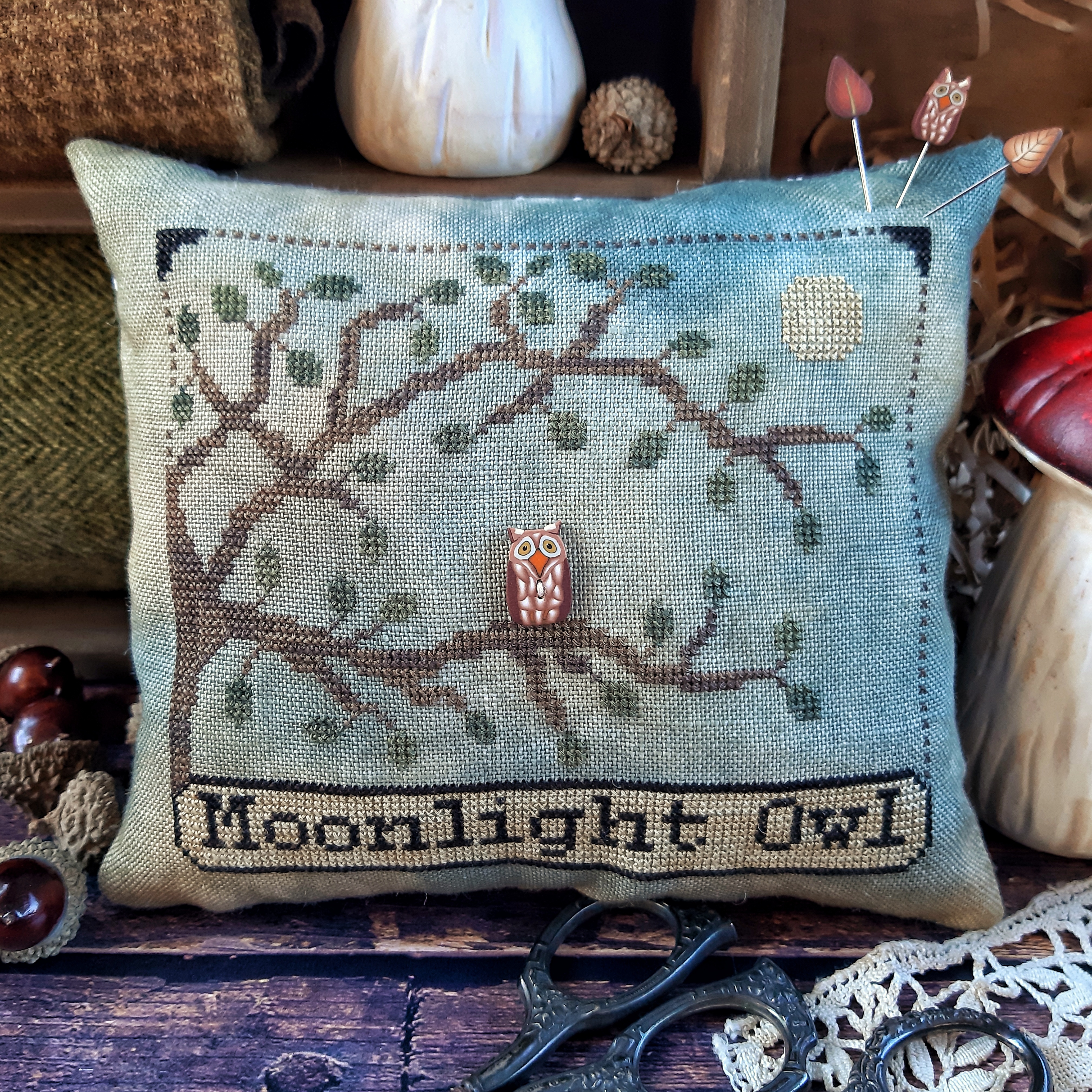 Moonlight Owl - Cross Stitch Pattern