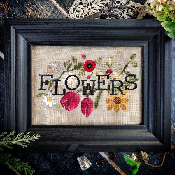 When I Think of Flowers - Cross Stitch Pattern