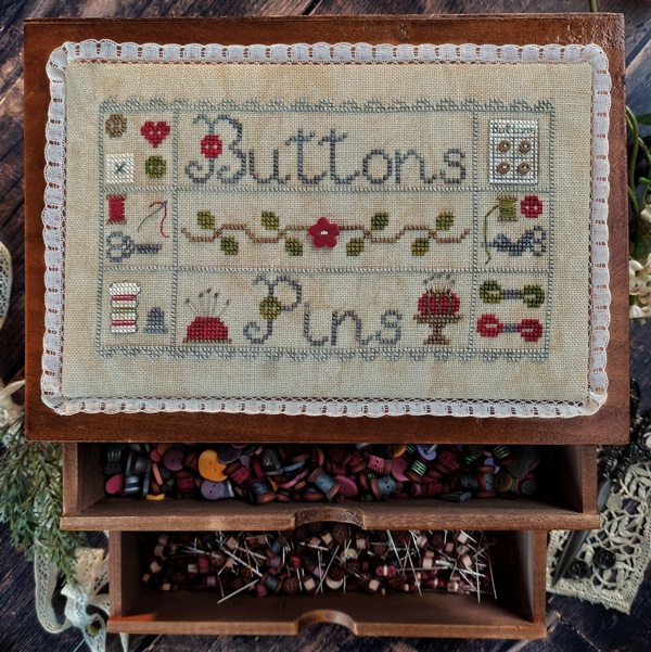 Buttons And Pins - Cross Stitch Pattern
