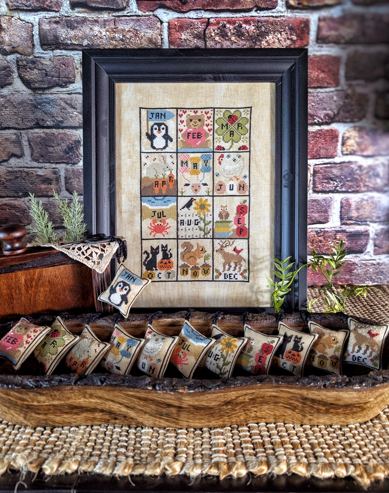 Months 2025 - Cross Stitch Pattern