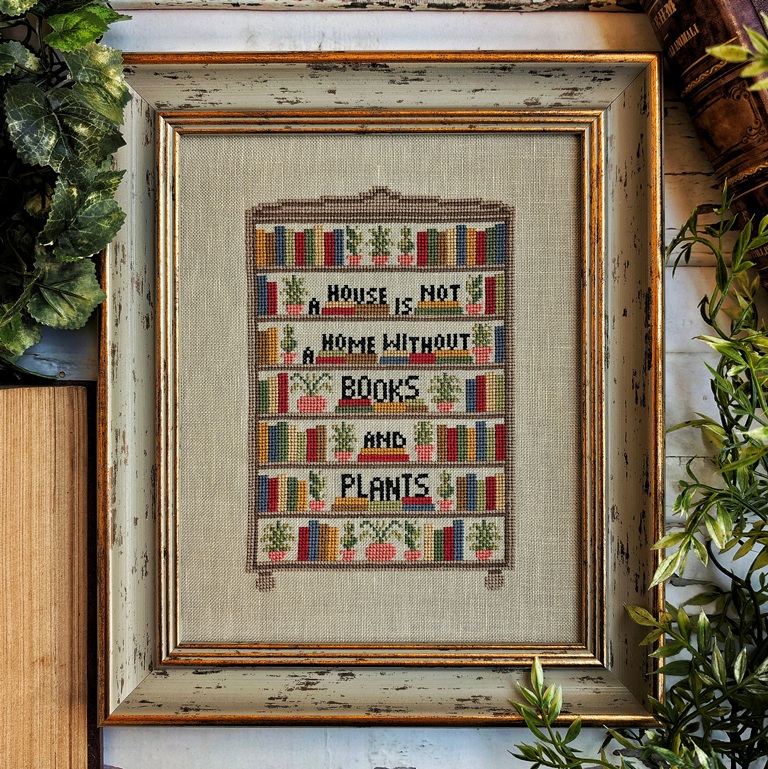 Books And Plants - Cross Stitch Pattern