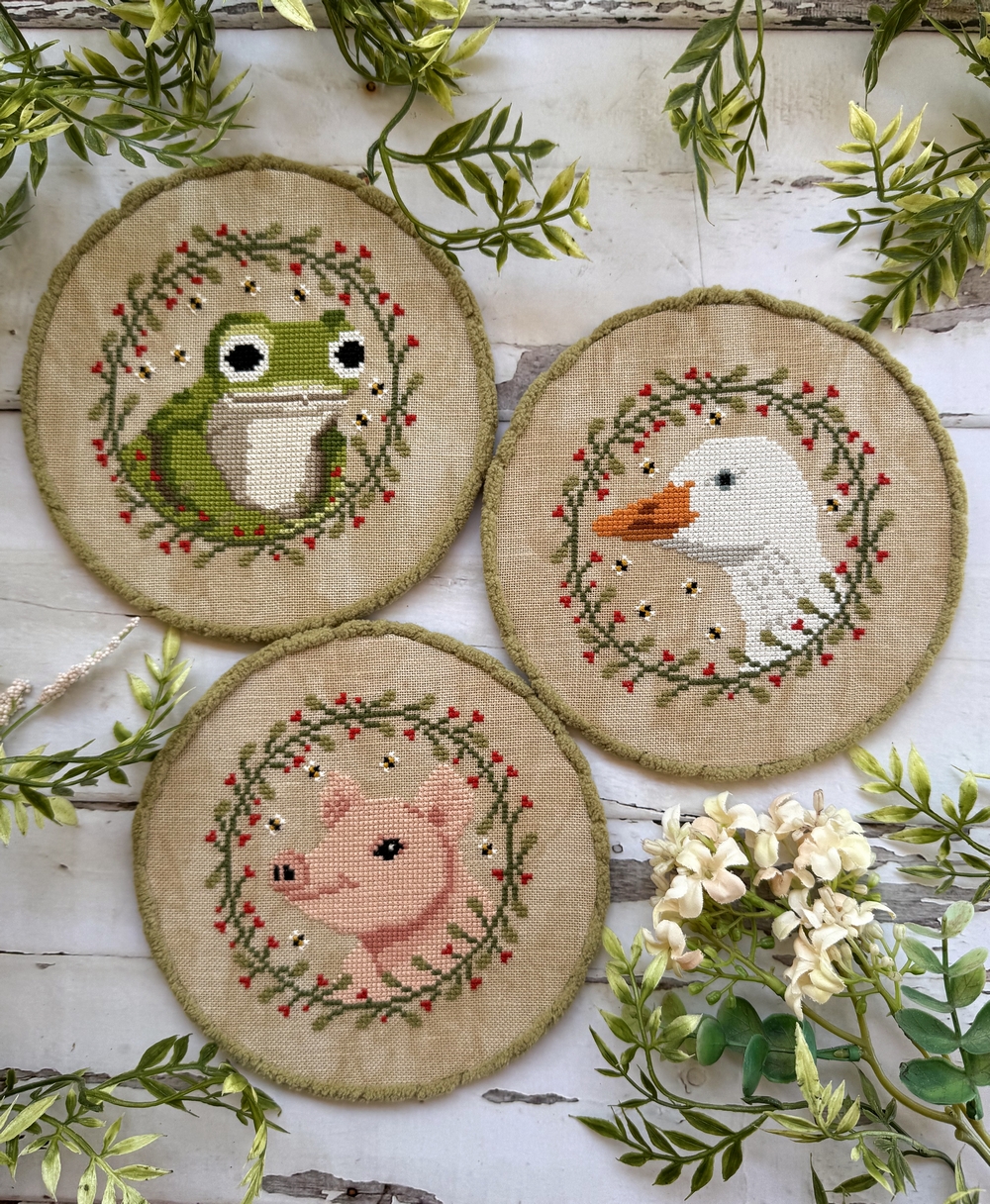 Countryside Animal Trio - Cross Stitch Pattern