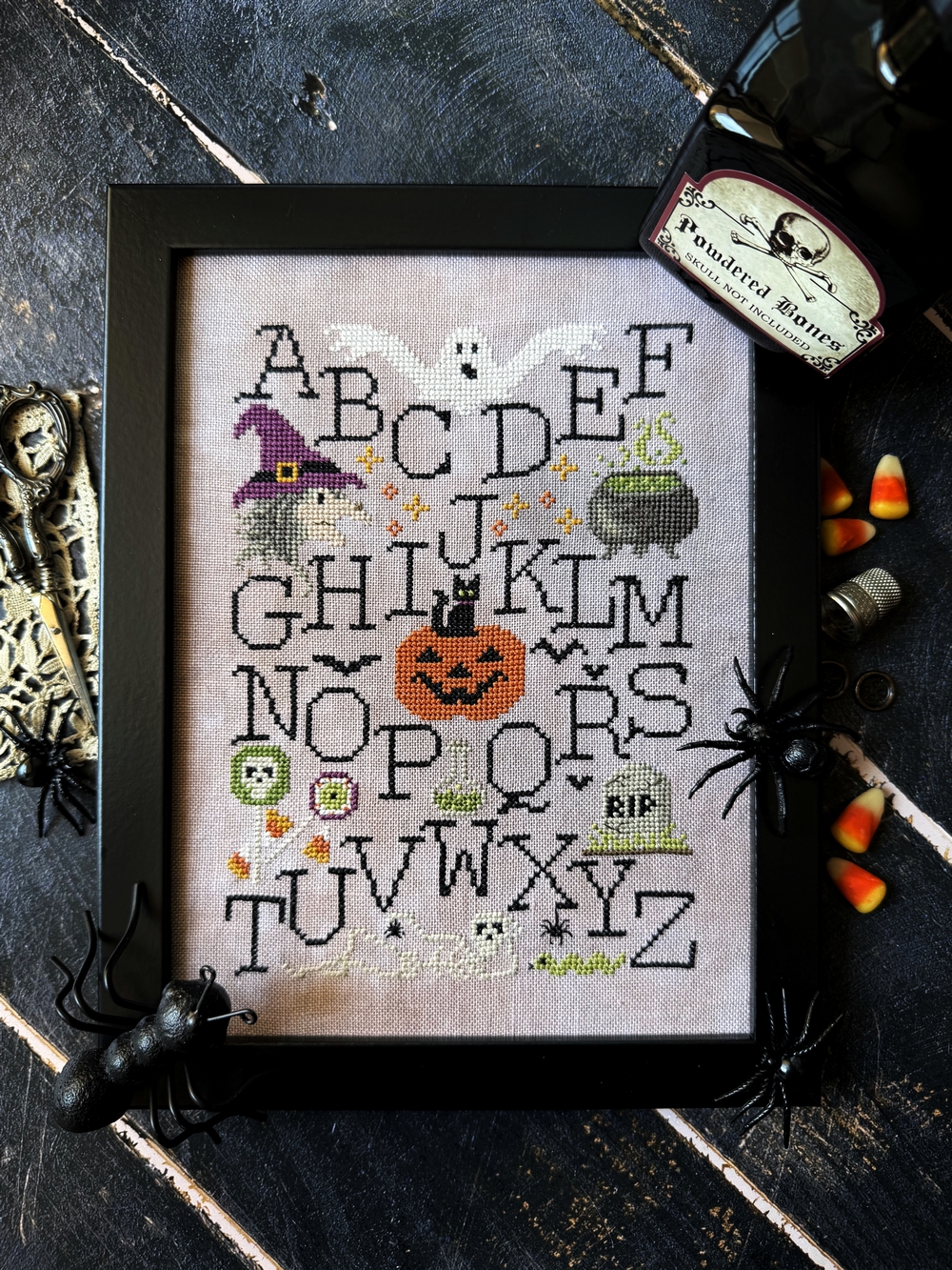 Halloween Alphabet Sampler - Cross Stitch Pattern