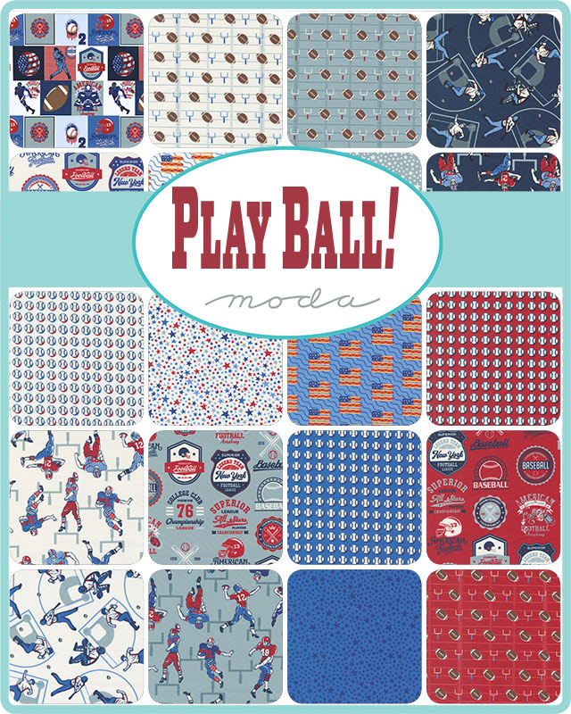 Play Ball Teams - Dolphin - Quilt Fabric