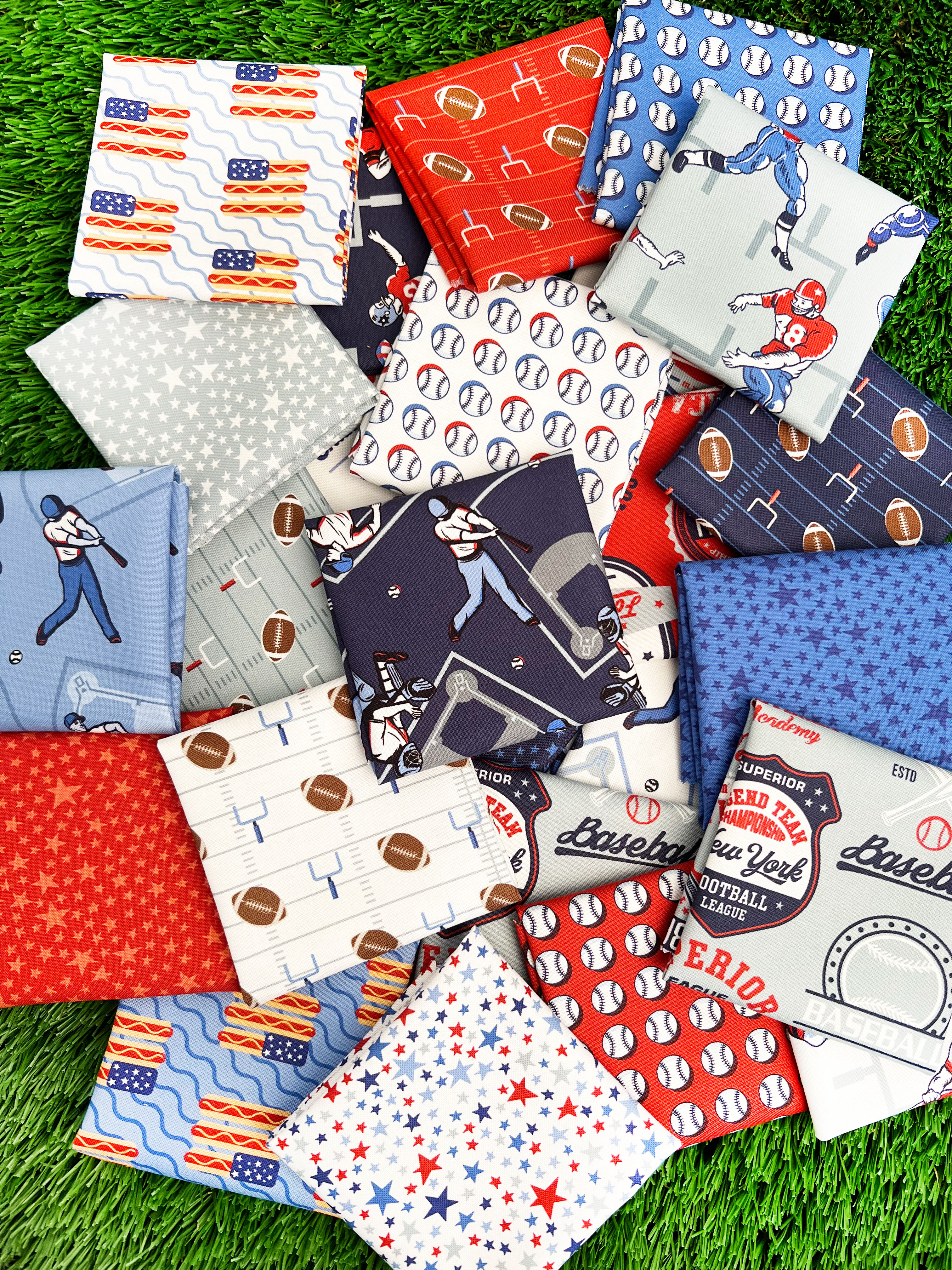 Play Ball Teams - Dolphin - Quilt Fabric