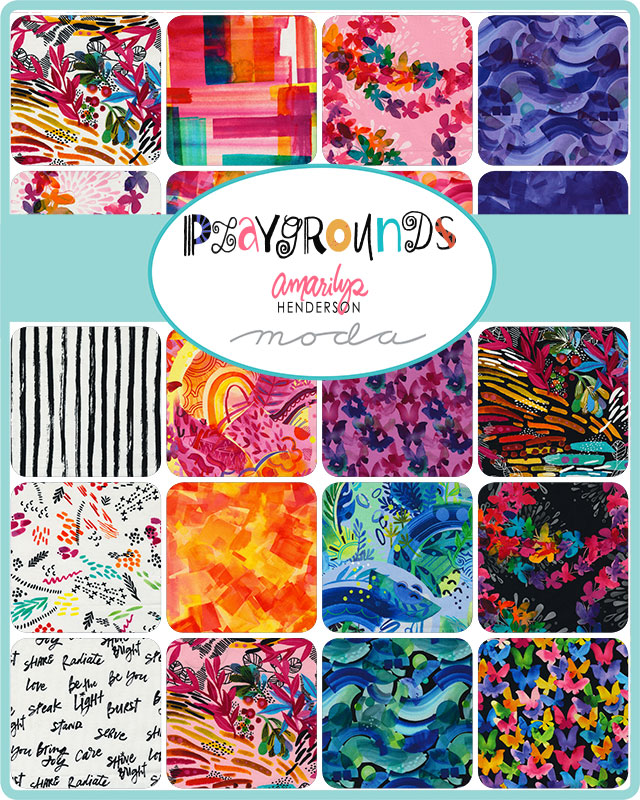 Playgrounds Abstract - Pink - Quilt Fabric