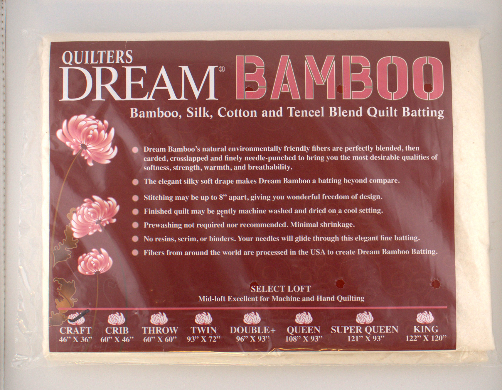 Dream Bamboo - Crib - Quilt Batting