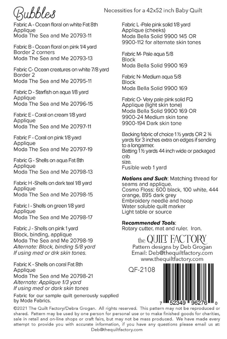 Bubbles - Quilt Pattern