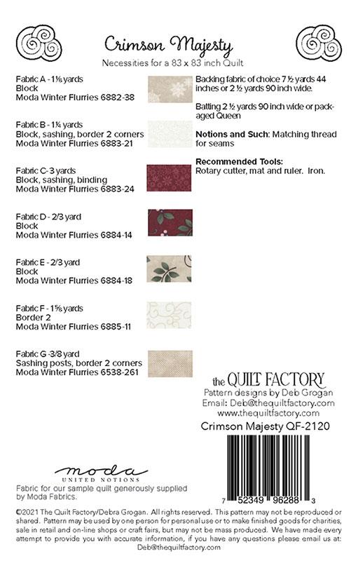 Crimson Majesty - Quilt Pattern
