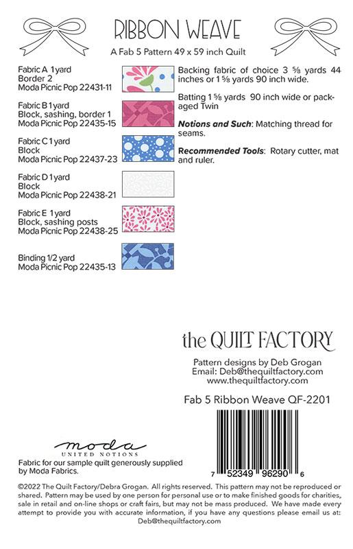 Ribbon Weave - Quilt Pattern
