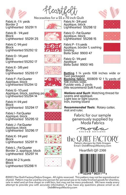 Heartfelt - Quilt Pattern