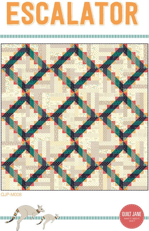 Escalator - Quilt Pattern, zoomed in. Select this picture to zoom back out.