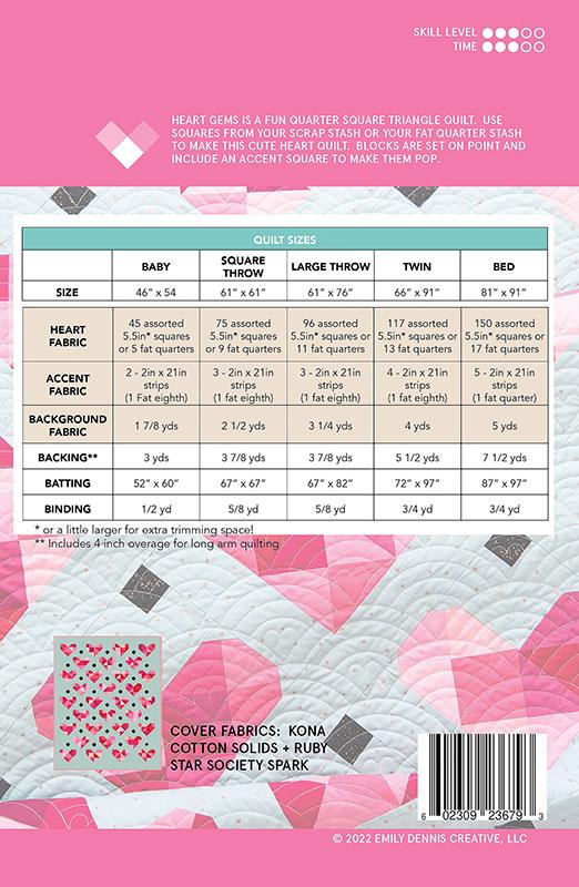Heart Gems - Quilt Pattern