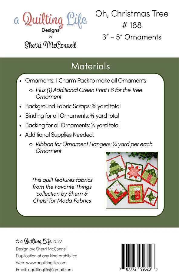 Oh, Christmas Tree - Quilt Pattern