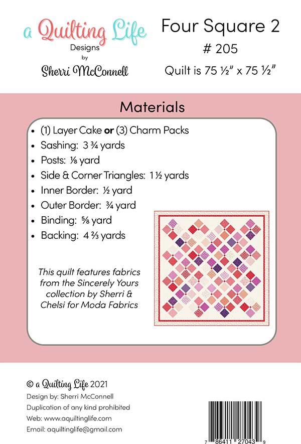 Four Square 2 - Quilt Pattern