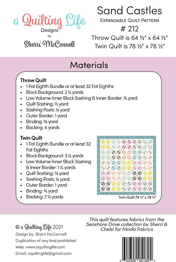 Sand Castles - Quilt Pattern