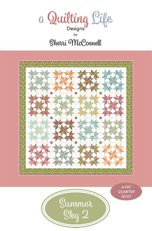 Summer Sky 2- Quilt Pattern, zoomed in. Select this picture to zoom back out.
