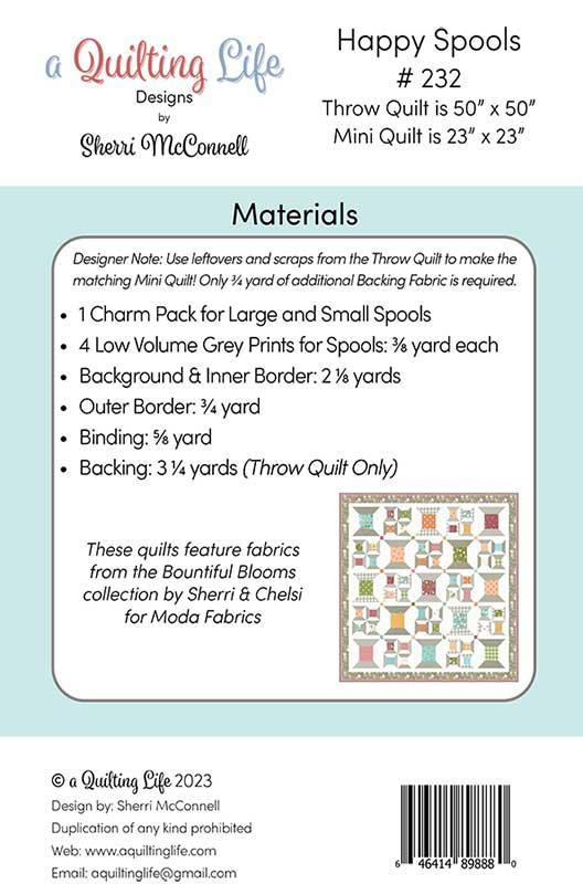 Happy Spools - Quilt Pattern