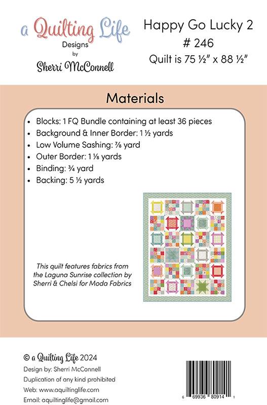 Happy Go Lucky 2 - Quilt Pattern