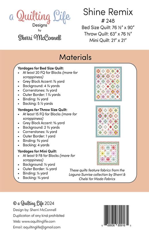 Shine Remix - Quilt Pattern