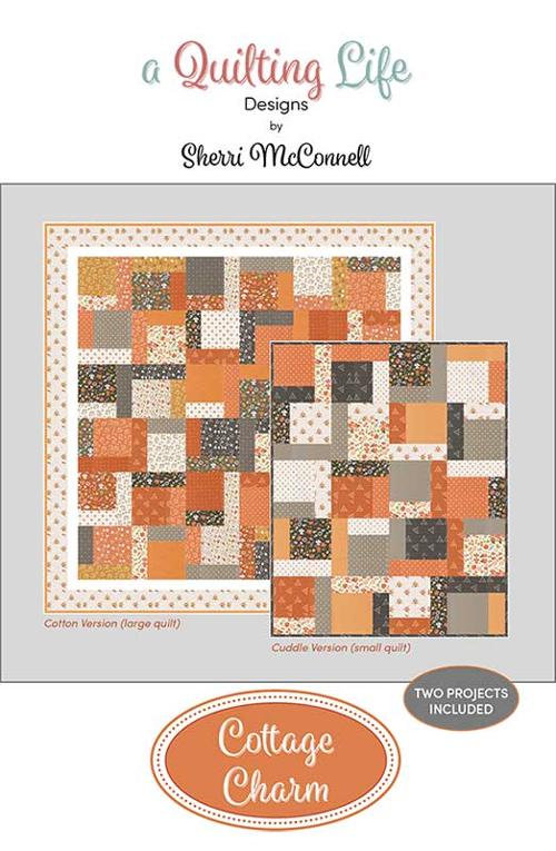 Cottage Charm - Quilt Pattern, zoomed in. Select this picture to zoom back out.