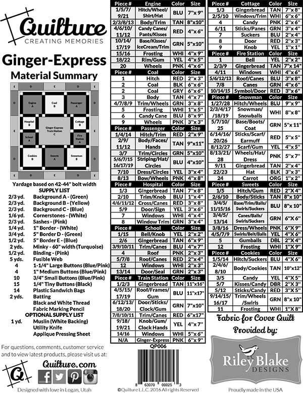 Ginger Express - Quilt Pattern