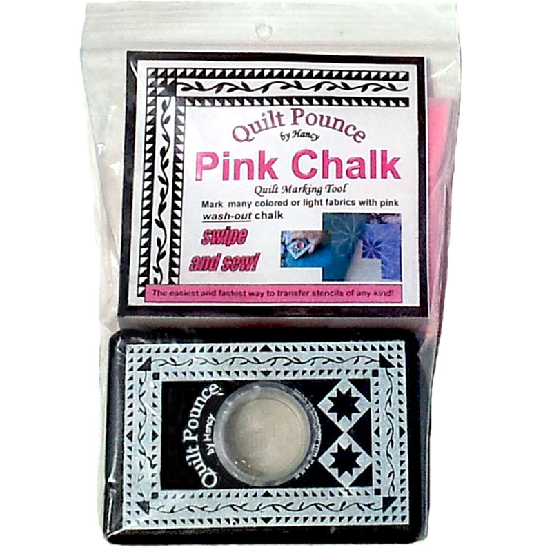 Quilt Pounce Pad Stencil Pink