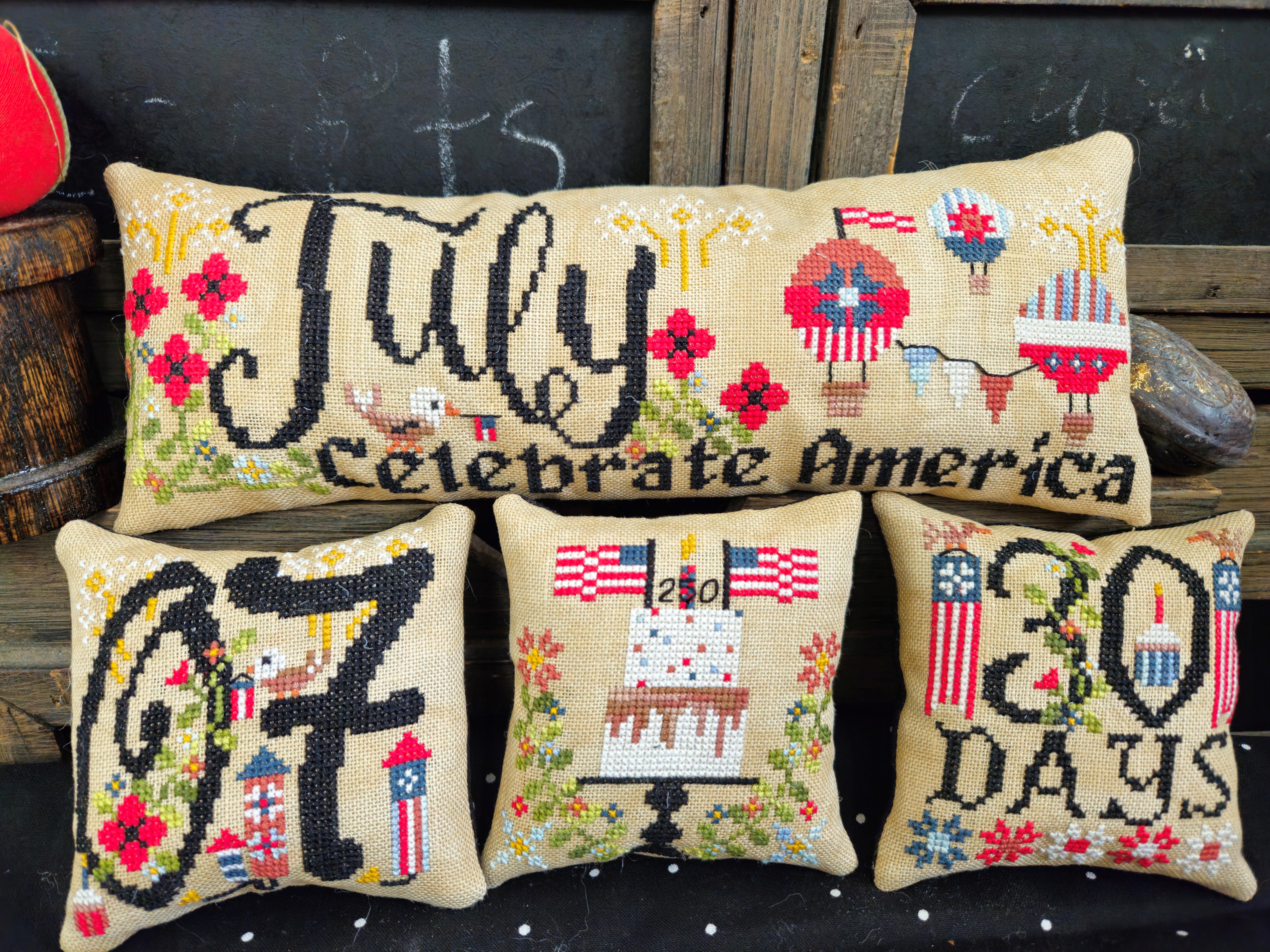 July Celebrate America - Patriotic Cross Stitch Pattern