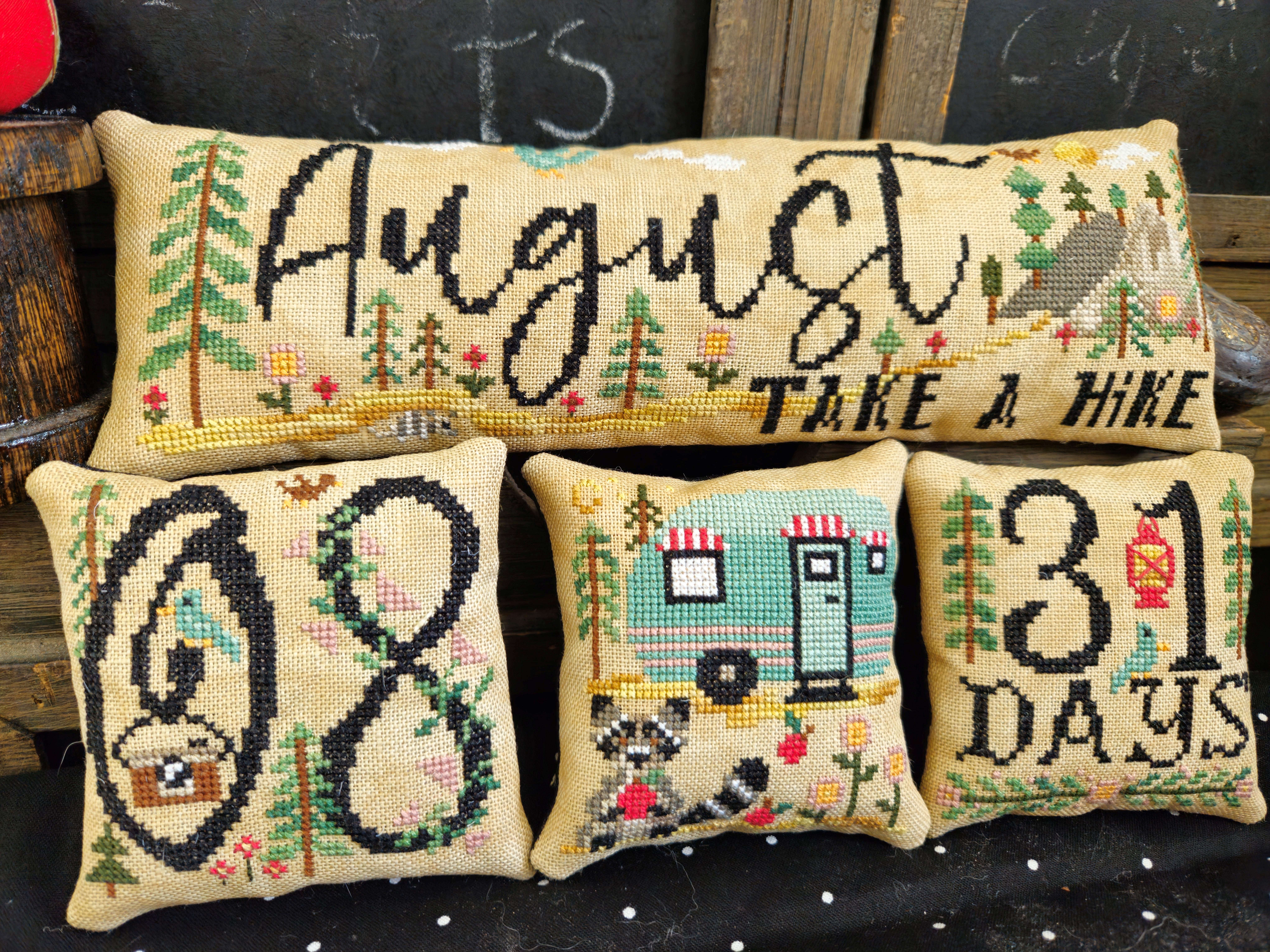 August Take A Hike - Cross Stitch Pattern